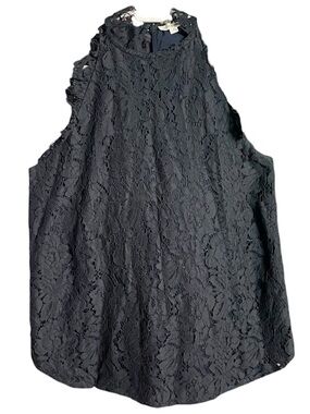 Olivia Grey Deep Navy Fully Lined Lace Sleeveless Halter Neck Camisole Adora Top